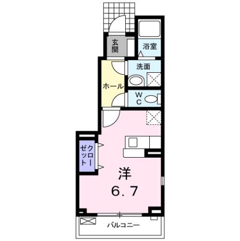 尼崎市南塚口町(阪急神戸線塚口)のアパート賃貸物件 間取画像