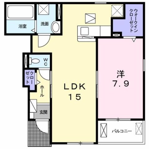 神戸市西区伊川谷町潤和(JR山陽本線明石)のアパート賃貸物件 間取画像