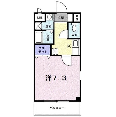 神戸市北区谷上東町(神戸電鉄有馬線谷上)のマンション賃貸物件 間取画像
