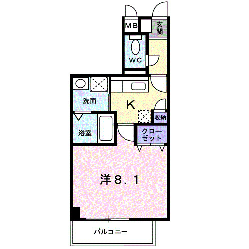 神戸市東灘区住吉本町(JR東海道本線(近畿)住吉)のマンション賃貸物件 間取画像