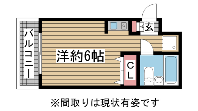 神戸市中央区北本町通(JR東海道本線(近畿)三ノ宮)のマンション賃貸物件 間取画像