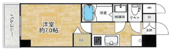 神戸市中央区筒井町(阪急神戸線春日野道)のマンション賃貸物件 間取画像