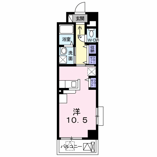 明石市松の内(JR山陽本線西明石)のマンション賃貸物件 間取画像