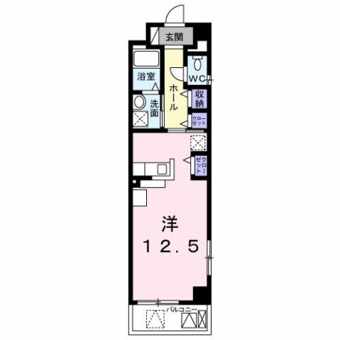 明石市松の内(JR山陽本線西明石)のマンション賃貸物件 間取画像