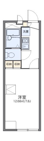 神戸市北区有野中町(神戸電鉄三田線田尾寺)のアパート賃貸物件 間取画像