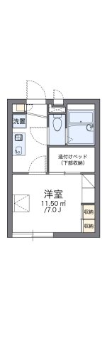 神戸市西区水谷(JR山陽本線明石)のアパート賃貸物件 間取画像