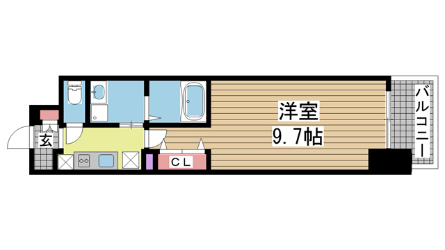 神戸市中央区日暮通(阪神本線春日野道)のマンション賃貸物件 間取画像