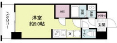神戸市中央区花隈町(JR東海道本線(近畿)元町)のマンション賃貸物件 間取画像