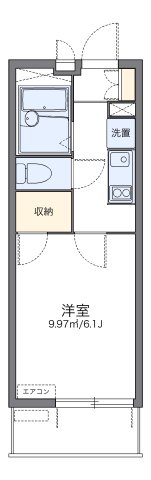 西宮市今津水波町(阪神本線久寿川)のマンション賃貸物件 間取画像
