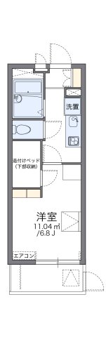 明石市大久保町西島(山陽電鉄線西江井ヶ島)のマンション賃貸物件 間取画像