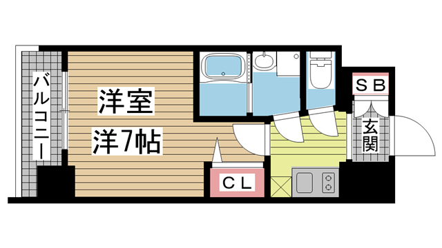 神戸市灘区倉石通(JR東海道本線(近畿)摩耶)のマンション賃貸物件 間取画像