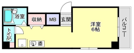 神戸市灘区福住通(阪急神戸線王子公園)のマンション賃貸物件 間取画像