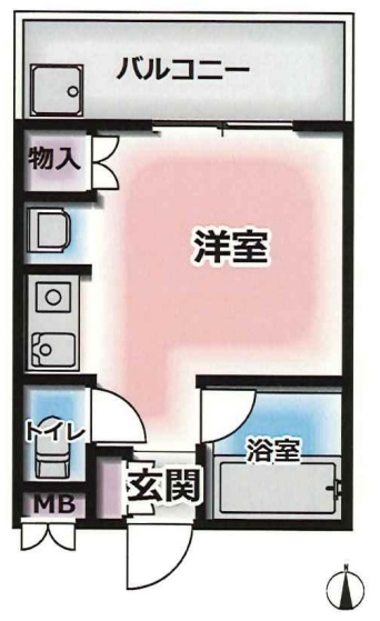 神戸市中央区元町通(神戸高速線西元町)のマンション賃貸物件 間取画像
