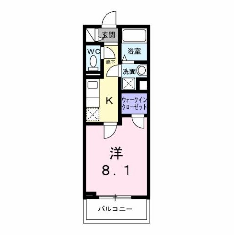 神戸市西区王塚台(JR山陽本線明石)のアパート賃貸物件 間取画像