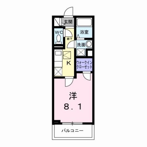 神戸市西区王塚台(JR山陽本線明石)のアパート賃貸物件 間取画像