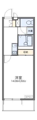 神戸市北区八多町中(神戸電鉄三田線道場南口)のマンション賃貸物件 間取画像