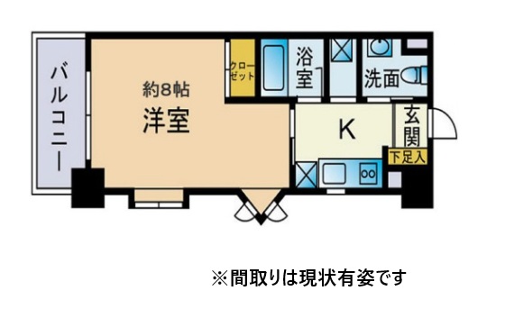 神戸市中央区神若通(阪急神戸線春日野道)のマンション賃貸物件 間取画像