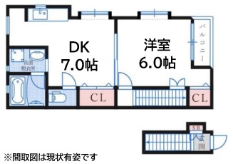 神戸市中央区山本通(神戸市営地下鉄線県庁前)のアパート賃貸物件 間取画像