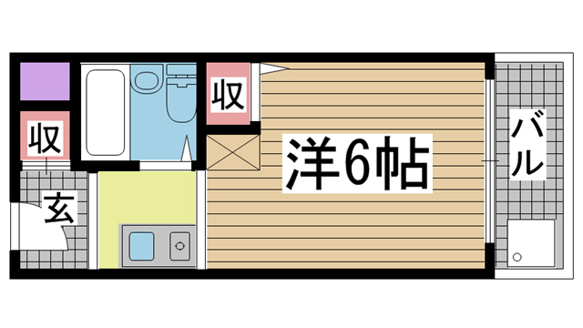 神戸市東灘区魚崎中町(阪神本線魚崎)のマンション賃貸物件 間取画像