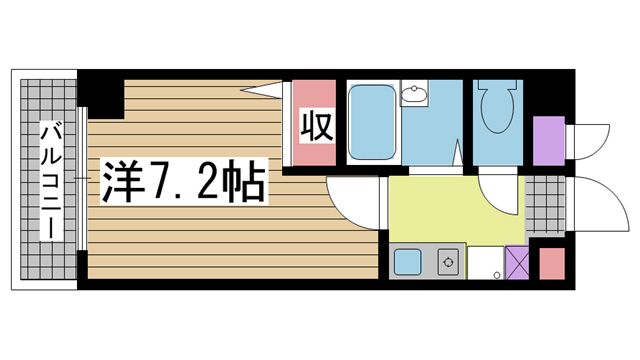 神戸市灘区篠原中町(阪急神戸線六甲)のマンション賃貸物件 間取画像