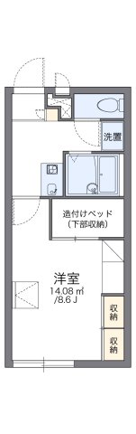 西宮市山口町名来(神戸電鉄三田線田尾寺)のアパート賃貸物件 間取画像