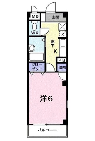 西宮市高木東町(阪急神戸線西宮北口)のマンション賃貸物件 間取画像