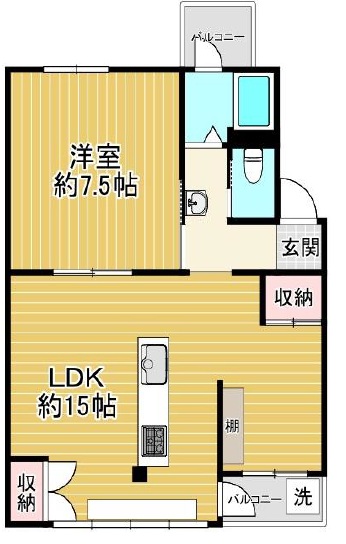 神戸市長田区五位ノ池町(山陽電鉄線板宿)のマンション賃貸物件 間取画像