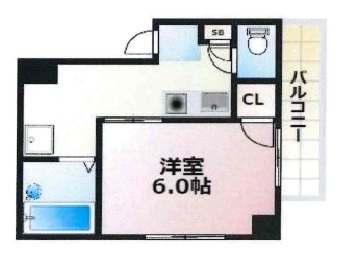 神戸市兵庫区上沢通(神戸電鉄有馬線湊川)のマンション賃貸物件 間取画像