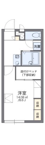 西宮市段上町(阪急今津線甲東園)のアパート賃貸物件 間取画像