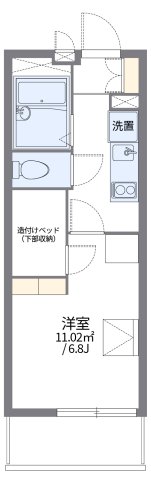 尼崎市常光寺(阪神本線杭瀬)のマンション賃貸物件 間取画像