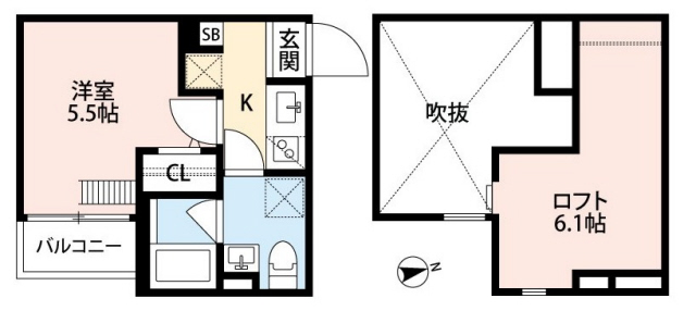 神戸市兵庫区切戸町(神戸市営地下鉄海岸線中央市場前)のアパート賃貸物件 間取画像