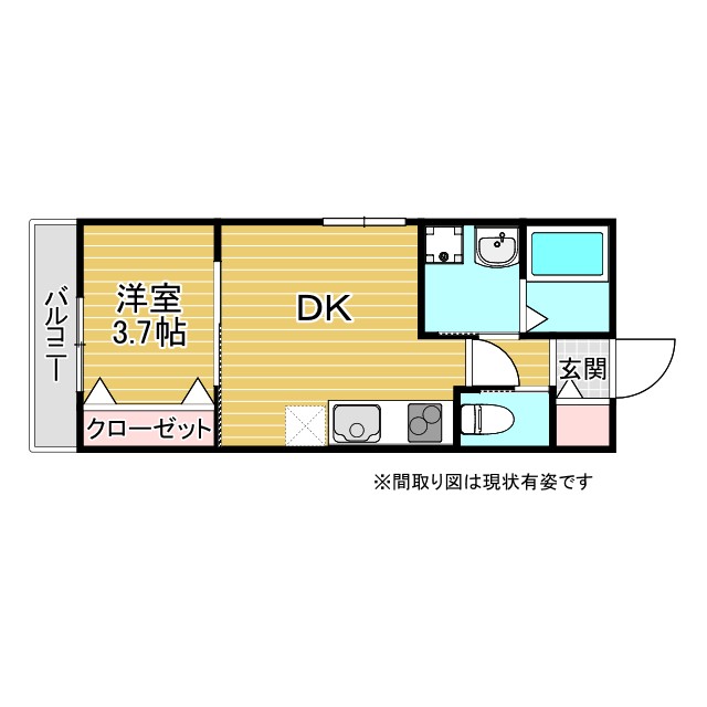神戸市東灘区青木(阪神本線青木)のアパート賃貸物件 間取画像