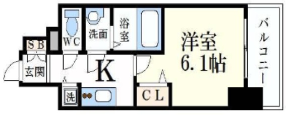 神戸市兵庫区荒田町(神戸市営地下鉄線湊川公園)のマンション賃貸物件 間取画像