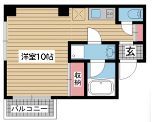 神戸市長田区松野通(JR山陽本線新長田)のマンション賃貸物件 間取画像
