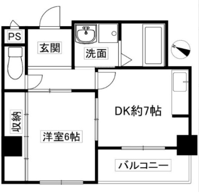 神戸市灘区備後町(JR東海道本線(近畿)六甲道)のマンション賃貸物件 間取画像