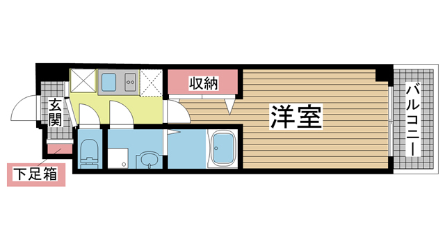 神戸市東灘区住吉宮町(JR東海道本線(近畿)住吉)のマンション賃貸物件 間取画像