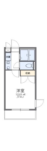 西宮市山口町上山口(神戸電鉄三田線岡場)のマンション賃貸物件 間取画像