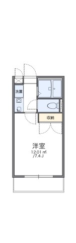 西宮市山口町上山口(神戸電鉄三田線岡場)のマンション賃貸物件 間取画像