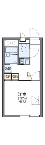 尼崎市道意町(阪神本線尼崎センタープール前)のアパート賃貸物件 間取画像