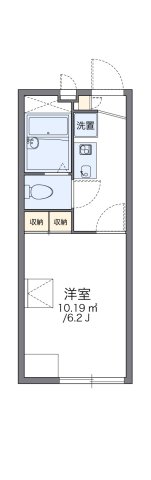 尼崎市田能(JR福知山線猪名寺)のアパート賃貸物件 間取画像
