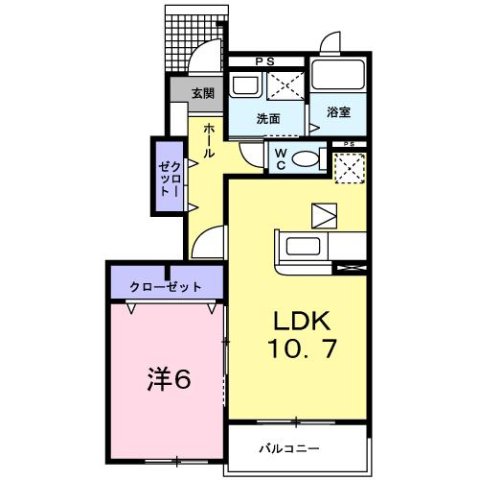 明石市大久保町谷八木(山陽電鉄線中八木)のアパート賃貸物件 間取画像