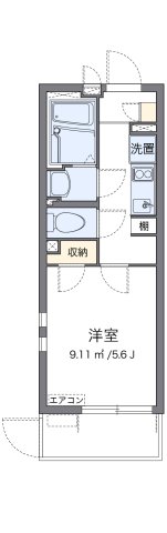 神戸市兵庫区石井町(神戸電鉄有馬線湊川)のマンション賃貸物件 間取画像