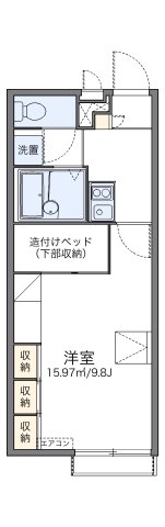 明石市大久保町江井島(山陽電鉄線江井ヶ島)のアパート賃貸物件 間取画像