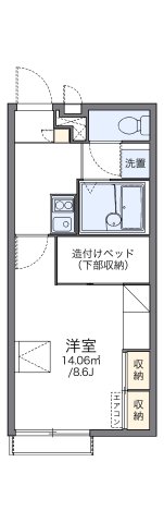 明石市大久保町大窪(JR山陽本線大久保)のアパート賃貸物件 間取画像
