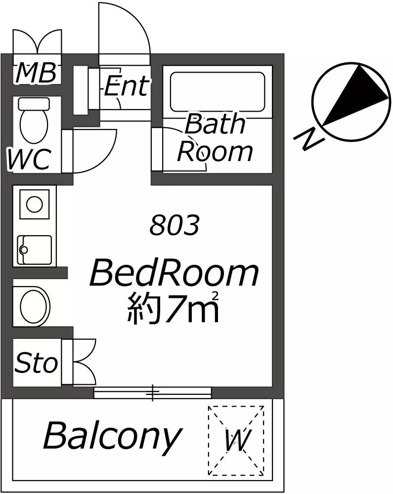 神戸市中央区元町通(JR東海道本線(近畿)神戸)のマンション賃貸物件 間取画像