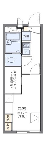 神戸市東灘区岡本(阪急神戸線岡本)のアパート賃貸物件 間取画像