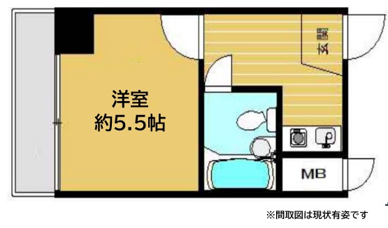 神戸市中央区元町通(JR東海道本線(近畿)神戸)のマンション賃貸物件 間取画像