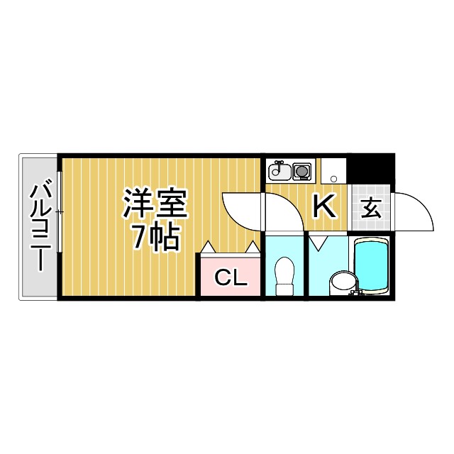 神戸市北区鈴蘭台南町(神戸電鉄有馬線鈴蘭台)のマンション賃貸物件 間取画像
