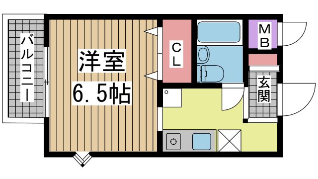 神戸市中央区神若通(阪急神戸線春日野道)のマンション賃貸物件 間取画像
