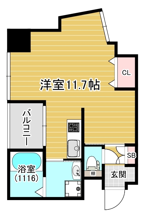 神戸市中央区布引町(神戸市営地下鉄線新神戸)のマンション賃貸物件 間取画像